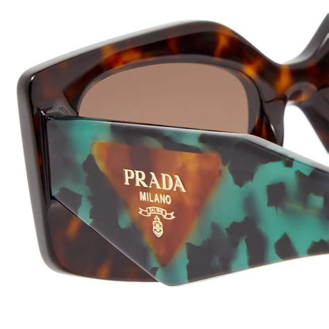 prada green tortoise glasses|Prada tortoise shell eyeglasses.